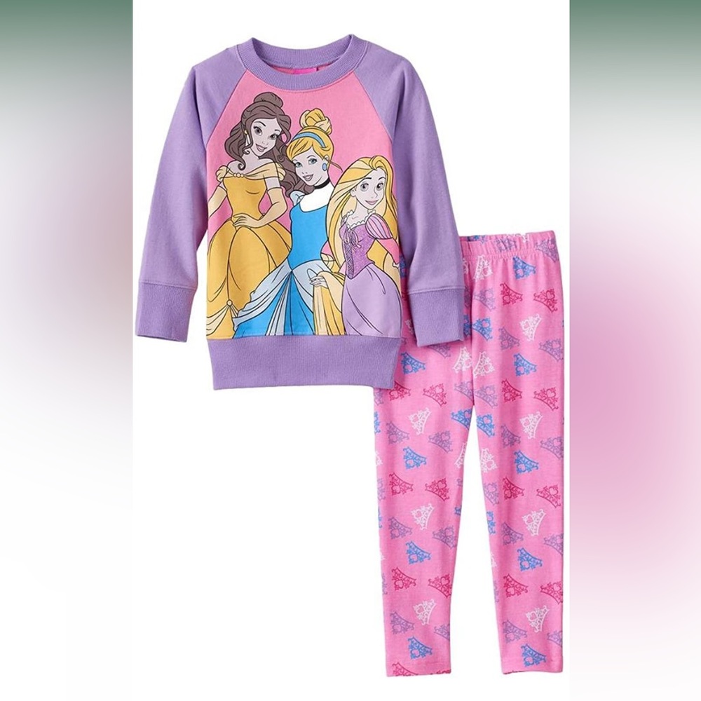 NWT Girls Disney Princess 2 piece Set